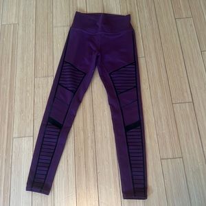 Alo leggings with “moto design”.